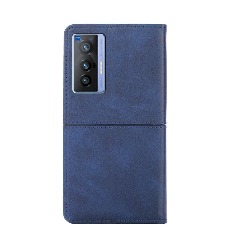 For vivo X70 Cow Texture Magnetic Horizontal Flip Leather Phone Case