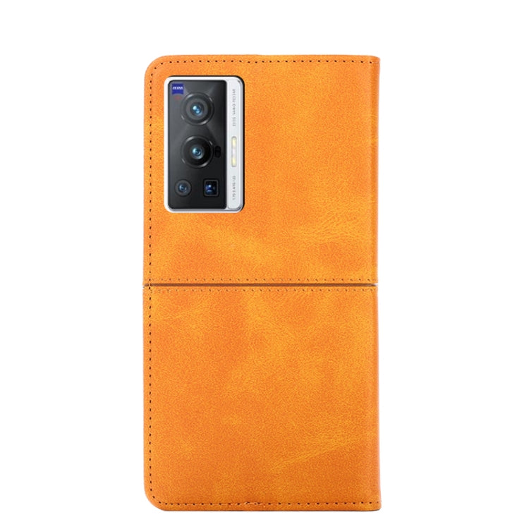 For vivo X70 Pro Cow Texture Magnetic Horizontal Flip Leather Phone Case