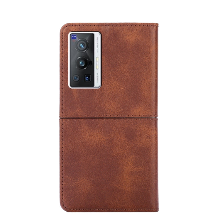 For vivo X70 Pro Cow Texture Magnetic Horizontal Flip Leather Phone Case