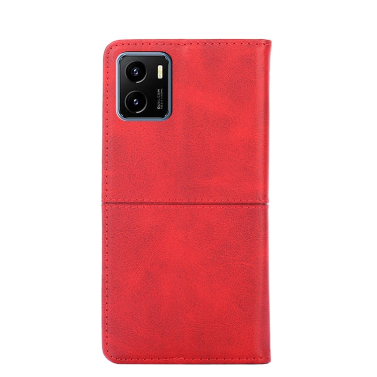 For vivo Y15S Global Cow Texture Magnetic Horizontal Flip Leather Phone Case