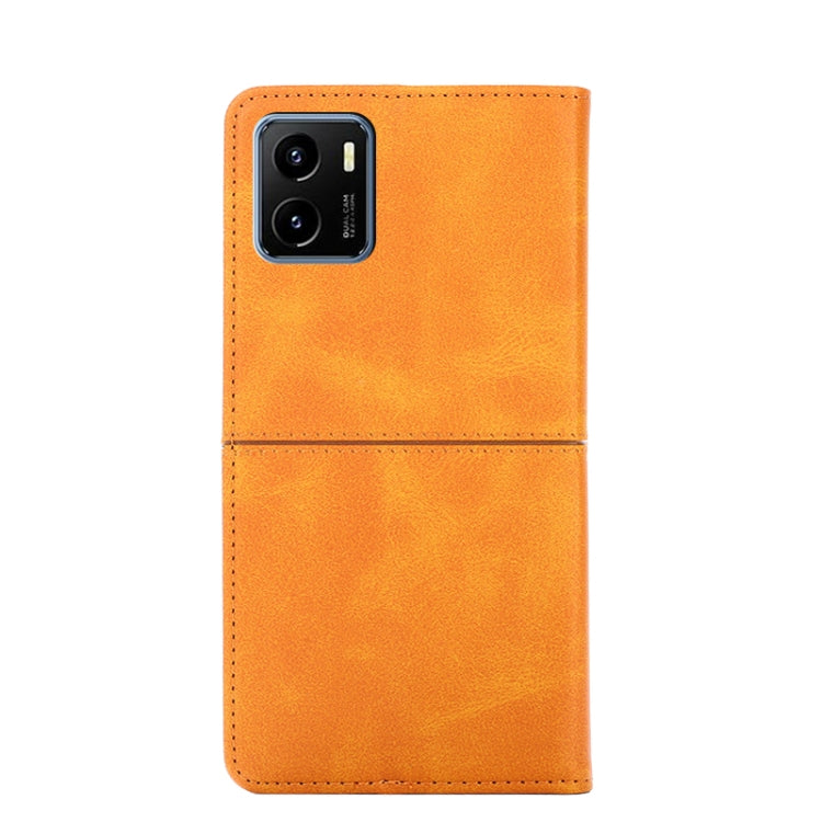 For vivo Y15S Global Cow Texture Magnetic Horizontal Flip Leather Phone Case