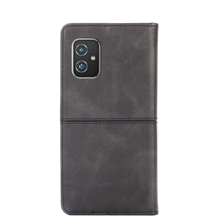 For Asus ZenFone 8 ZS590KS Cow Texture Magnetic Horizontal Flip Leather Phone Case