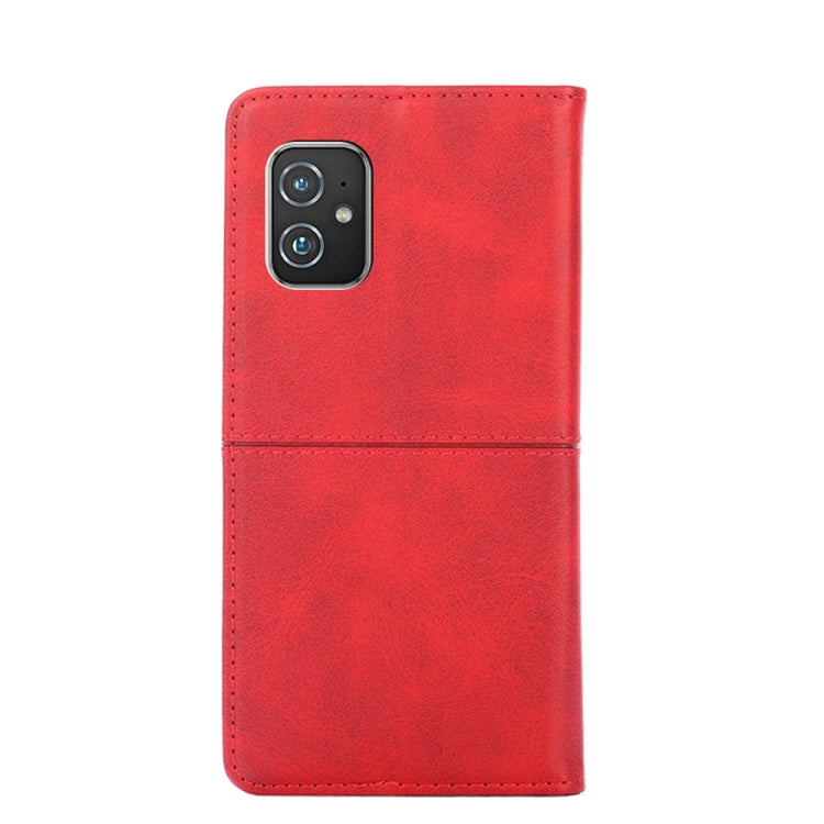 For Asus ZenFone 8 ZS590KS Cow Texture Magnetic Horizontal Flip Leather Phone Case