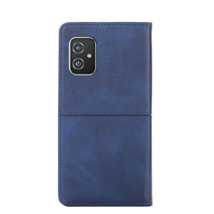 For Asus ZenFone 8 ZS590KS Cow Texture Magnetic Horizontal Flip Leather Phone Case