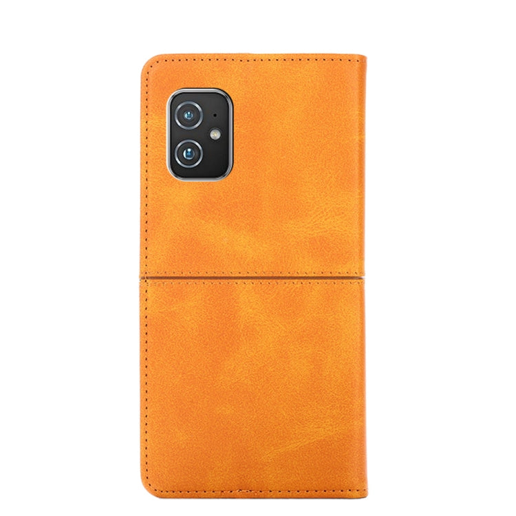 For Asus ZenFone 8 ZS590KS Cow Texture Magnetic Horizontal Flip Leather Phone Case