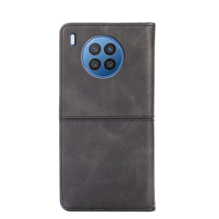 For Huawei Nova 8i Cow Texture Magnetic Horizontal Flip Leather Phone Case