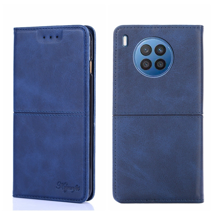 For Huawei Nova 8i Cow Texture Magnetic Horizontal Flip Leather Phone Case
