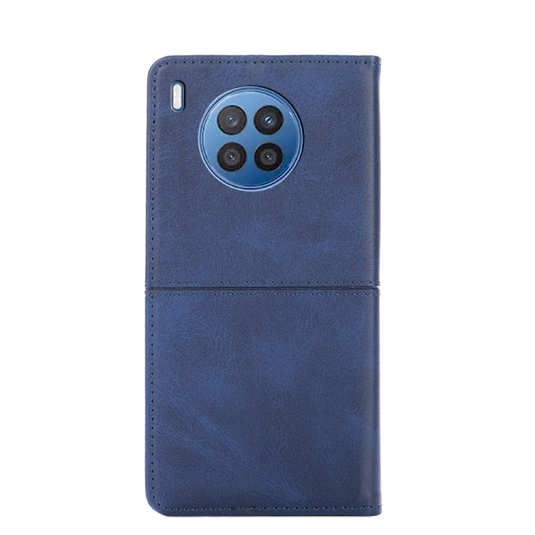 For Huawei Nova 8i Cow Texture Magnetic Horizontal Flip Leather Phone Case