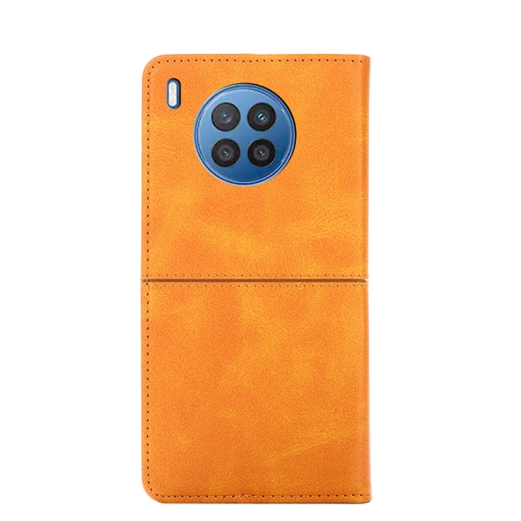For Huawei Nova 8i Cow Texture Magnetic Horizontal Flip Leather Phone Case