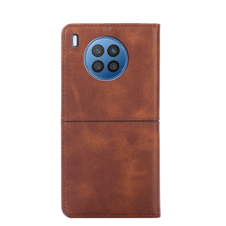 For Huawei Nova 8i Cow Texture Magnetic Horizontal Flip Leather Phone Case