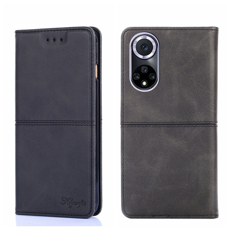 For Huawei Nova 9 Cow Texture Magnetic Horizontal Flip Leather Phone Case