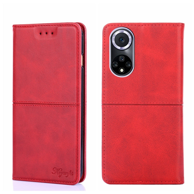For Huawei Nova 9 Cow Texture Magnetic Horizontal Flip Leather Phone Case