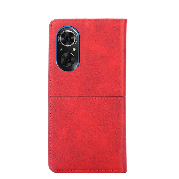 For Honor 50 Cow Texture Magnetic Horizontal Flip Leather Phone Case