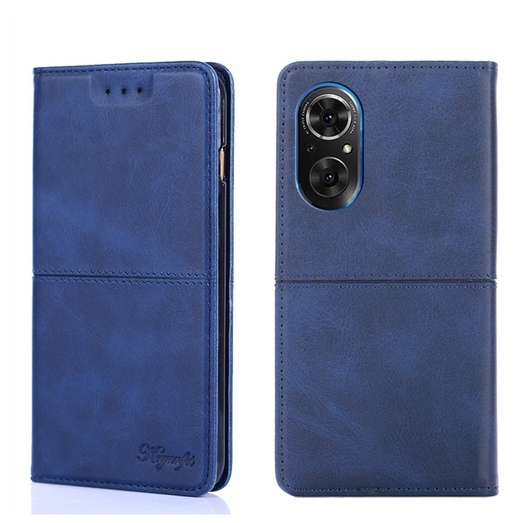For Honor 50 Cow Texture Magnetic Horizontal Flip Leather Phone Case