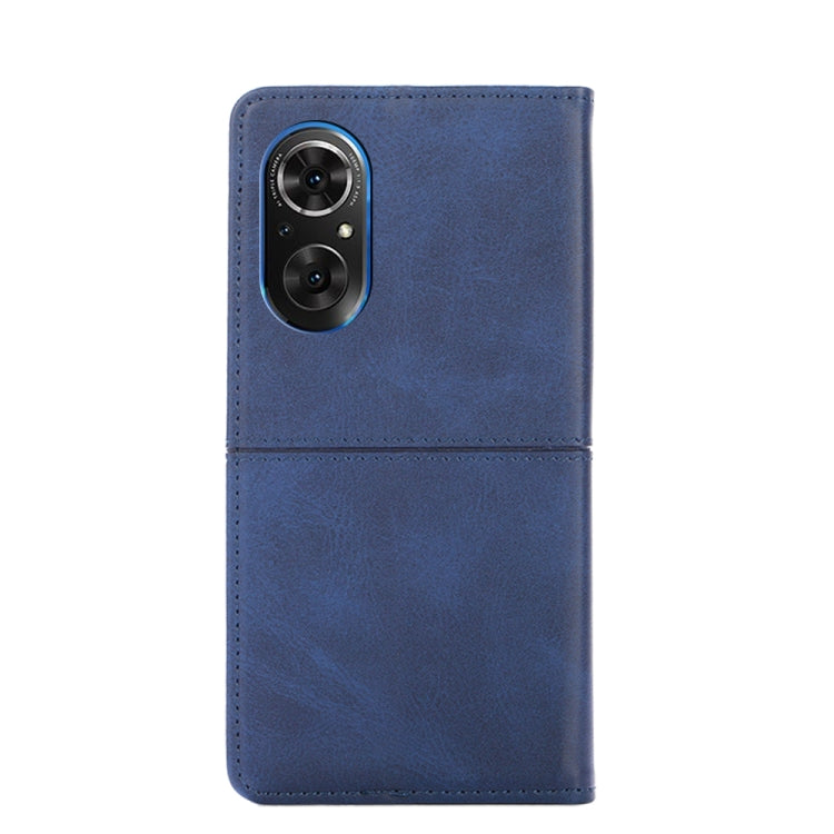 For Honor 50 Cow Texture Magnetic Horizontal Flip Leather Phone Case