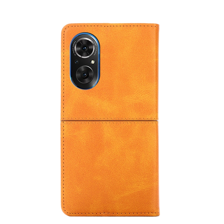 For Honor 50 Cow Texture Magnetic Horizontal Flip Leather Phone Case