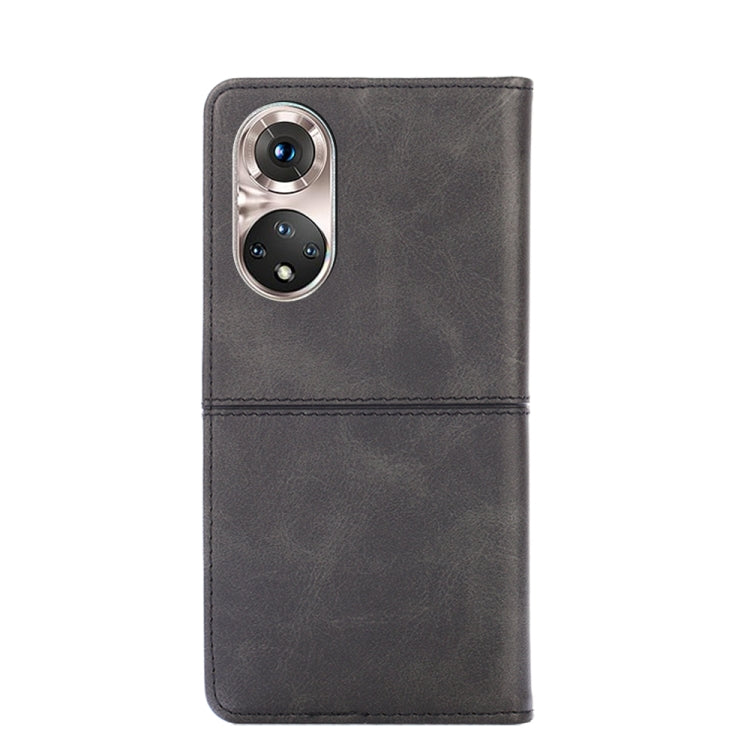 For Honor 50 Pro Cow Texture Magnetic Horizontal Flip Leather Phone Case