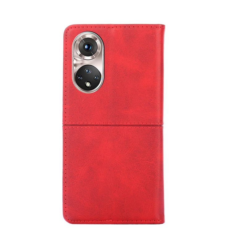 For Honor 50 Pro Cow Texture Magnetic Horizontal Flip Leather Phone Case