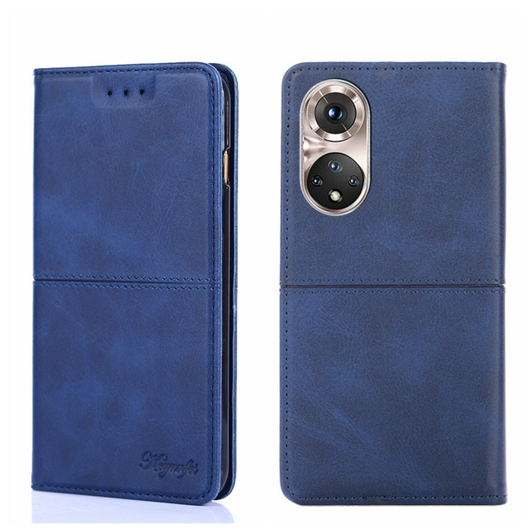 For Honor 50 Pro Cow Texture Magnetic Horizontal Flip Leather Phone Case