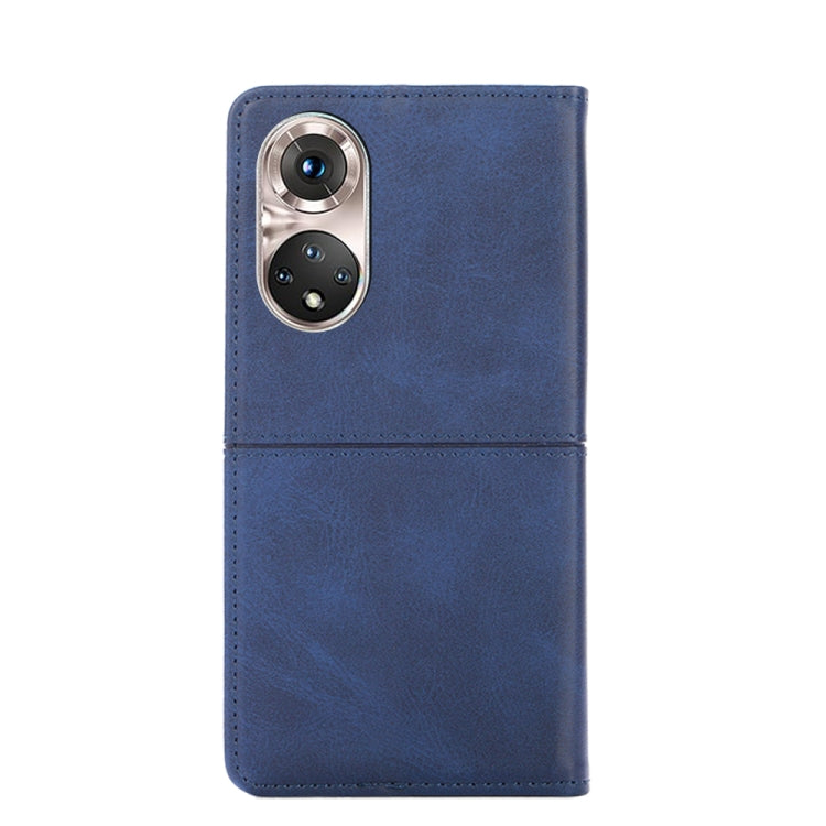 For Honor 50 Pro Cow Texture Magnetic Horizontal Flip Leather Phone Case