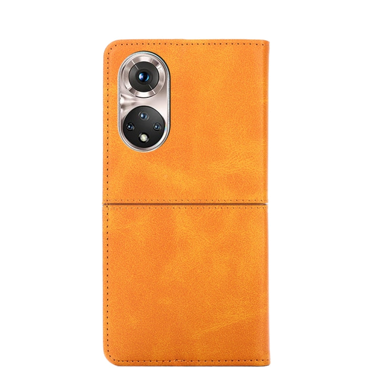 For Honor 50 Pro Cow Texture Magnetic Horizontal Flip Leather Phone Case