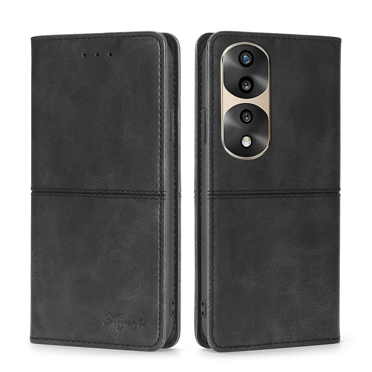 For Honor 70 Pro/70 Pro+ Cow Texture Magnetic Horizontal Flip Leather Phone Case