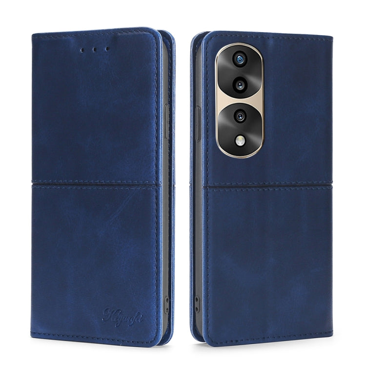 For Honor 70 Pro/70 Pro+ Cow Texture Magnetic Horizontal Flip Leather Phone Case