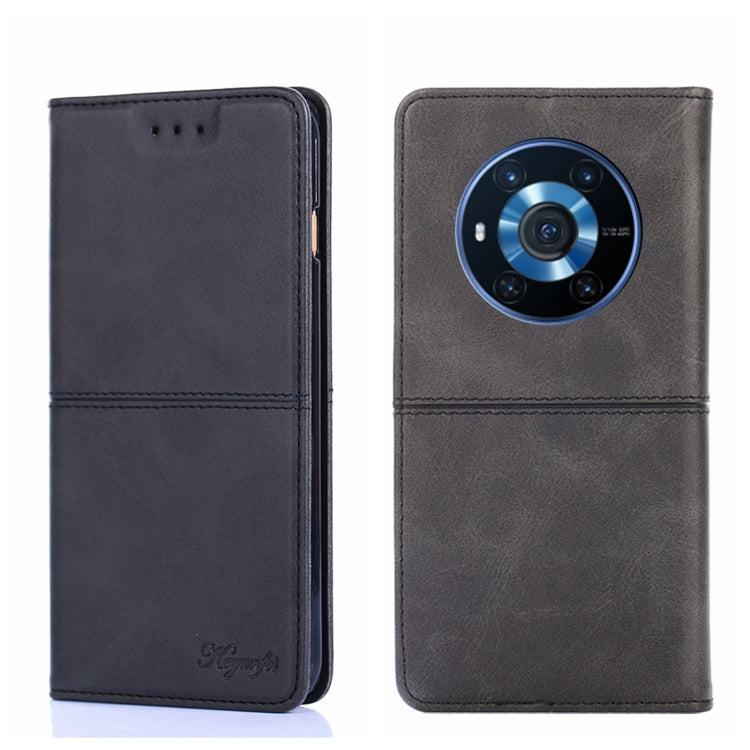 For Honor Magic3 Cow Texture Magnetic Horizontal Flip Leather Phone Case