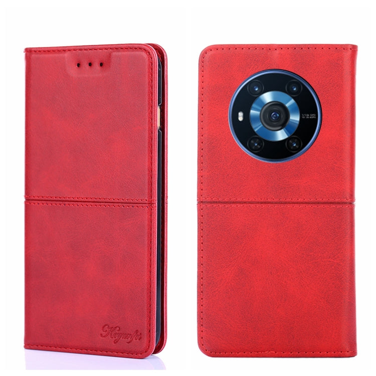 For Honor Magic3 Cow Texture Magnetic Horizontal Flip Leather Phone Case