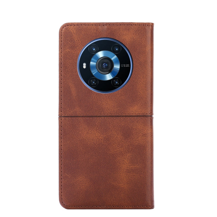 For Honor Magic3 Cow Texture Magnetic Horizontal Flip Leather Phone Case