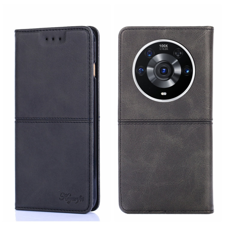 For Honor Magic3 Pro Cow Texture Magnetic Horizontal Flip Leather Phone Case