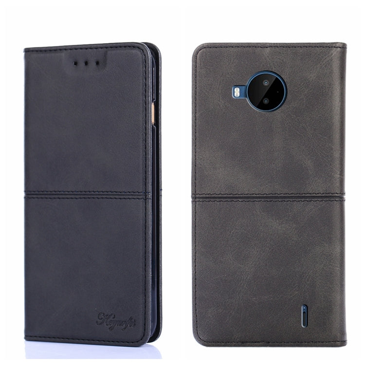 For Nokia C20 Plus Cow Texture Magnetic Horizontal Flip Leather Phone Case