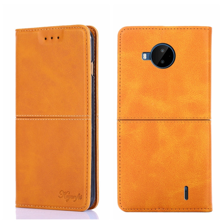 For Nokia C20 Plus Cow Texture Magnetic Horizontal Flip Leather Phone Case