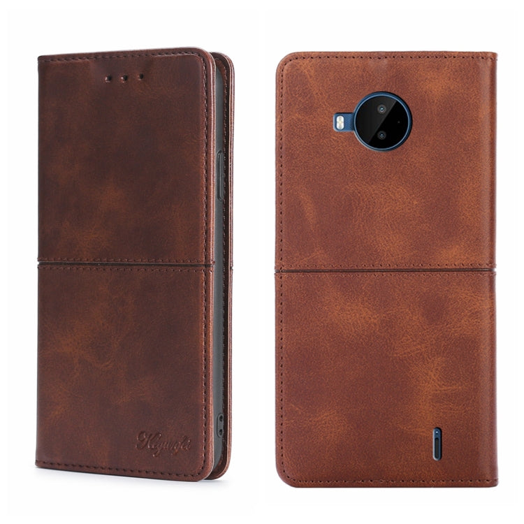 For Nokia C20 Plus Cow Texture Magnetic Horizontal Flip Leather Phone Case