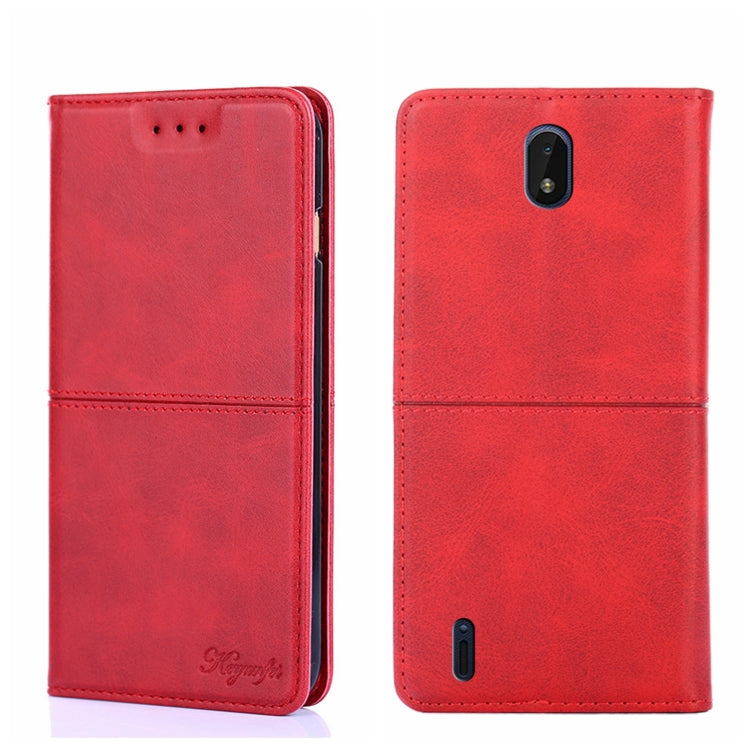 For Nokia C01 Plus/C1 2nd Editon Cow Texture Magnetic Horizontal Flip Leather Phone Case