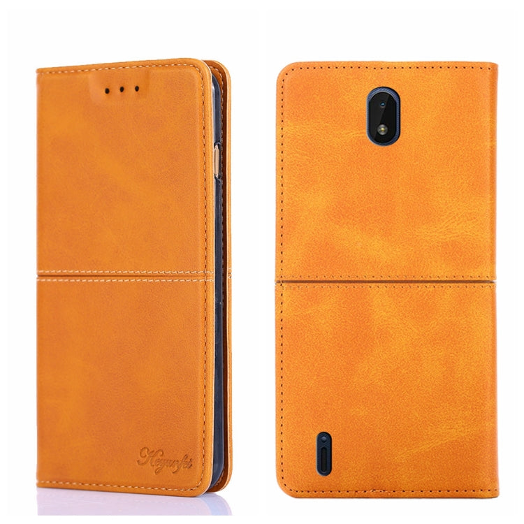 For Nokia C01 Plus/C1 2nd Editon Cow Texture Magnetic Horizontal Flip Leather Phone Case
