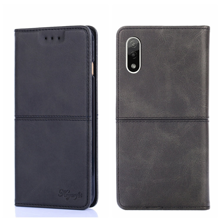 For Sony Xperia ACE II Cow Texture Magnetic Horizontal Flip Leather Phone Case