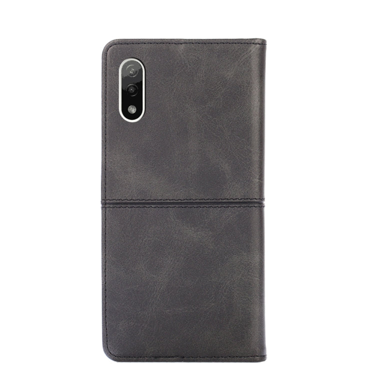 For Sony Xperia ACE II Cow Texture Magnetic Horizontal Flip Leather Phone Case