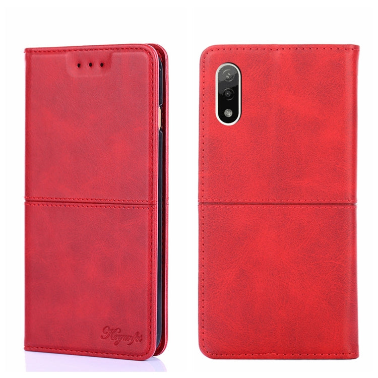 For Sony Xperia ACE II Cow Texture Magnetic Horizontal Flip Leather Phone Case