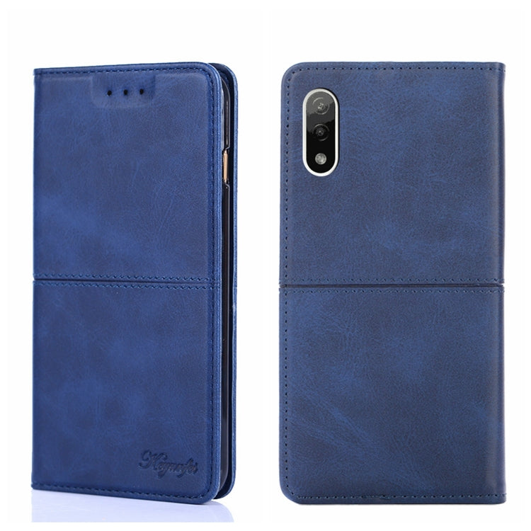 For Sony Xperia ACE II Cow Texture Magnetic Horizontal Flip Leather Phone Case
