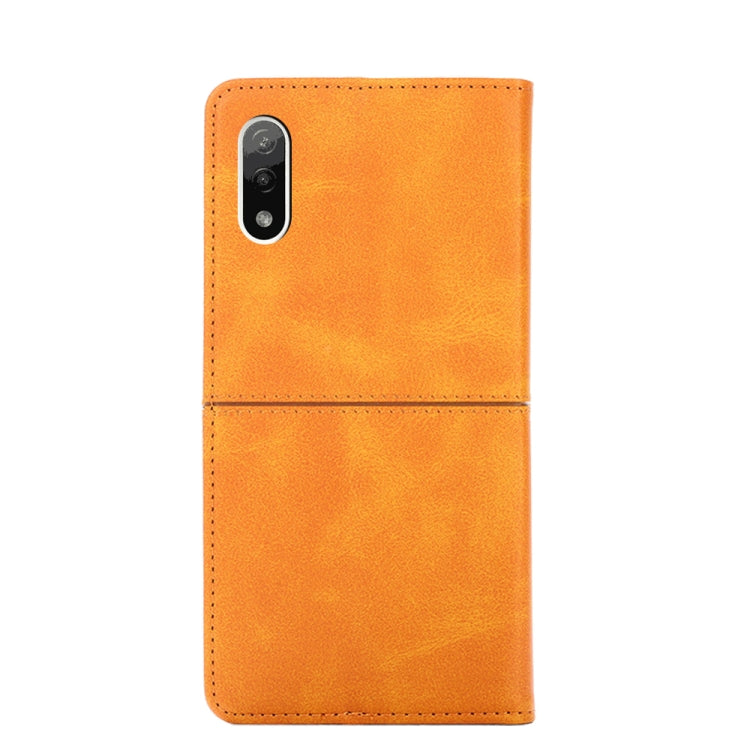 For Sony Xperia ACE II Cow Texture Magnetic Horizontal Flip Leather Phone Case