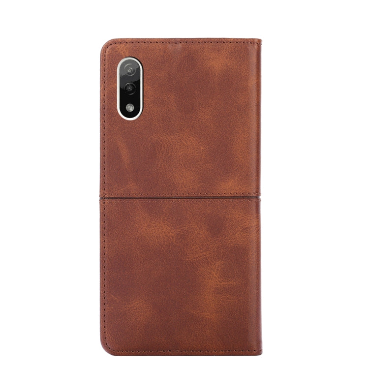 For Sony Xperia ACE II Cow Texture Magnetic Horizontal Flip Leather Phone Case