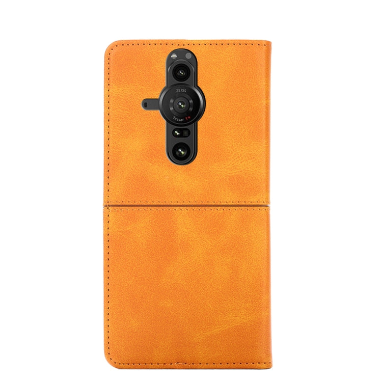 For Sony Xperia Pro-I Cow Texture Magnetic Horizontal Flip Leather Phone Case