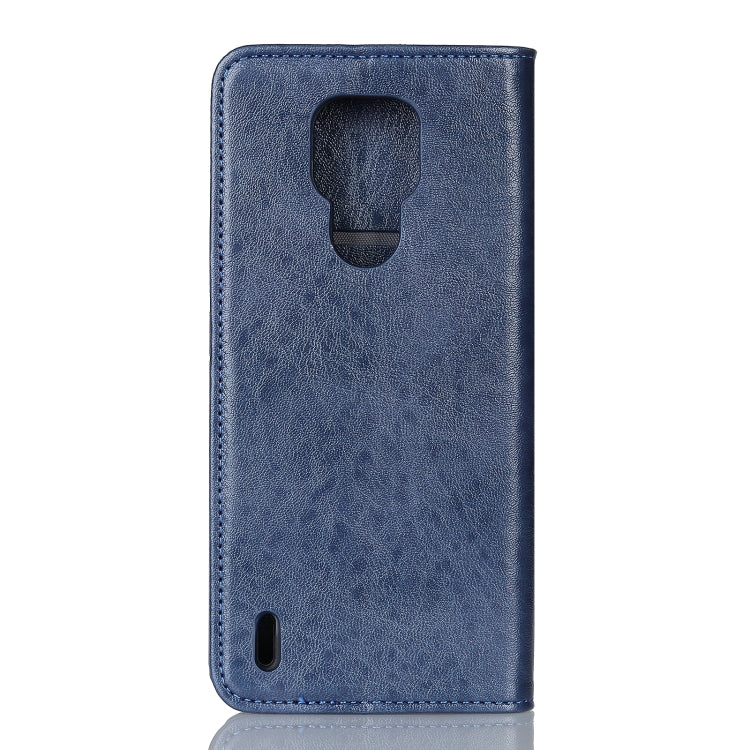 For Motorola E7 Magnetic Crazy Horse Texture Horizontal Flip Leather Case with Holder & Card Slots & Wallet