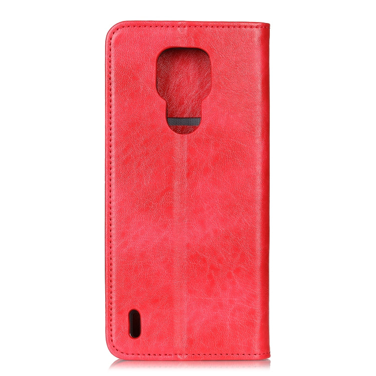 For Motorola E7 Magnetic Crazy Horse Texture Horizontal Flip Leather Case with Holder & Card Slots & Wallet