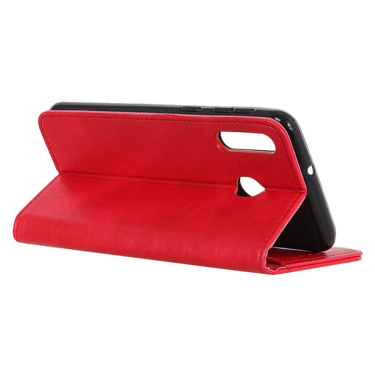 For Huawei P40 Lite E / Y7P Magnetic Crazy Horse Texture Horizontal Flip Leather Case with Holder & Card Slots & Wallet