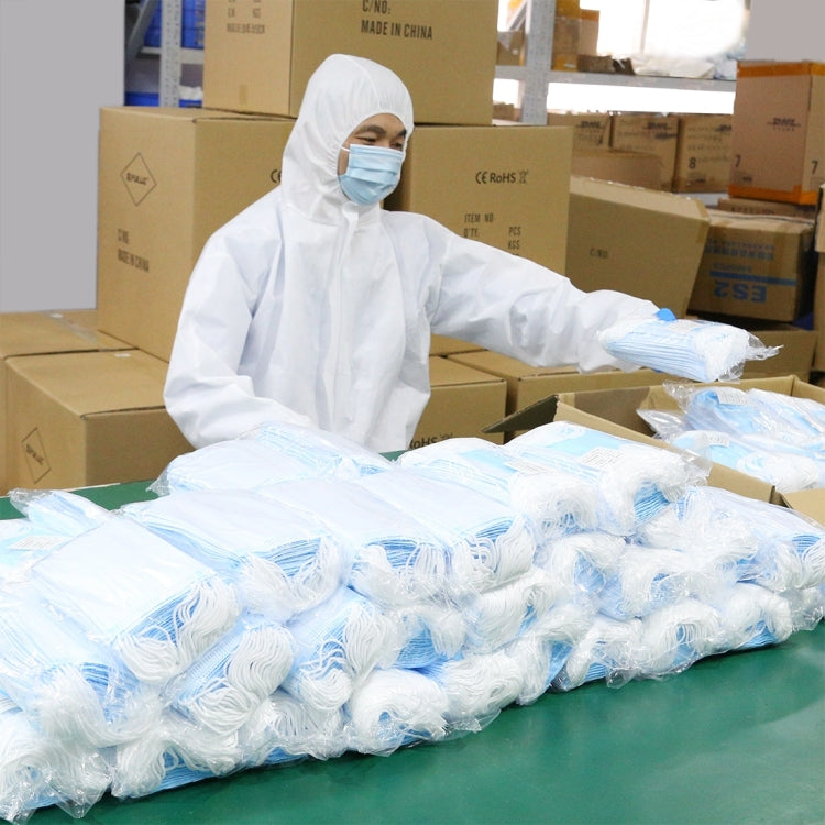 Waterproof Disposable SF Non-woven Breathable Film Siamese Isolation Suit Safely Clothes, Size:165cm / M