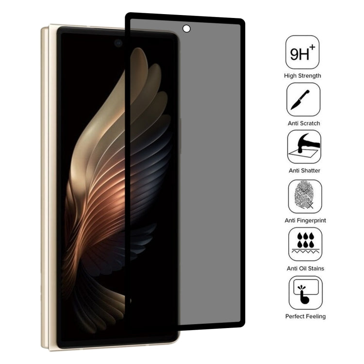 Full Cover Anti-peeping Tempered Glass Film For Samsung W21 5G