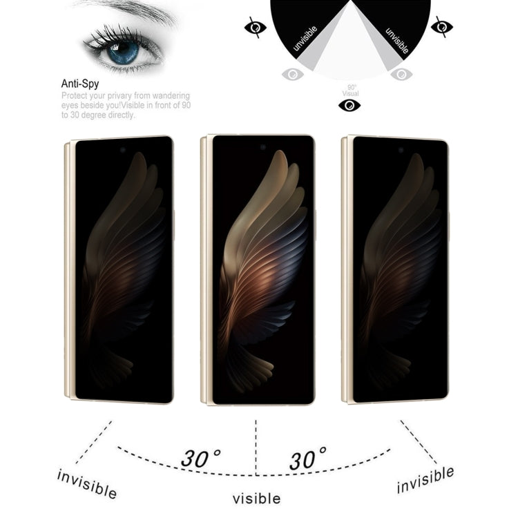 Full Cover Anti-peeping Tempered Glass Film For Samsung W21 5G