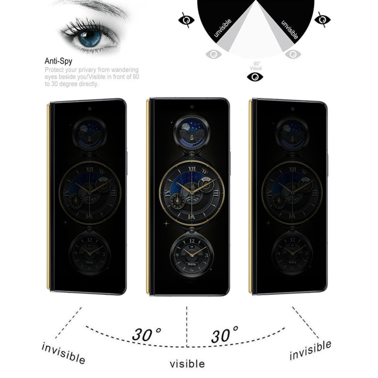 Full Cover Anti-peeping Tempered Glass Film For Samsung W22 5G